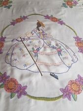 Large Vintage Embroidered