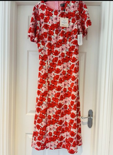 Girl mind floral red - floral, pink