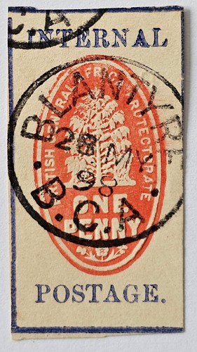 Nyasaland bca rare 1898 - nyasaland, 1d