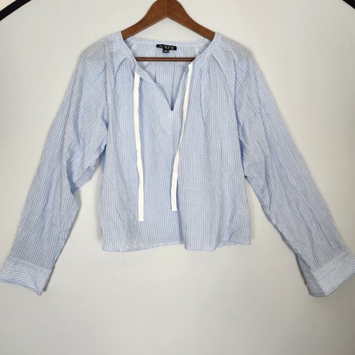 Crew nwot blue pin stripe - blue,