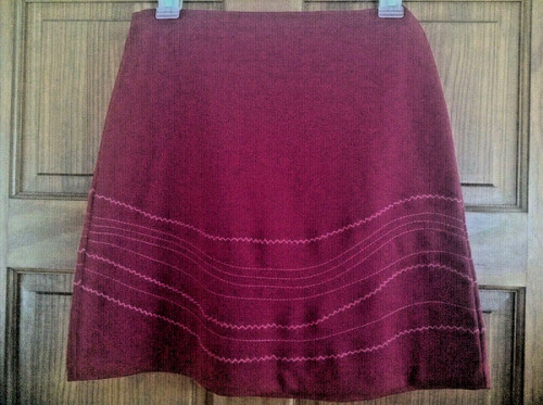 Skirt burgundy stretchy - skirt,
