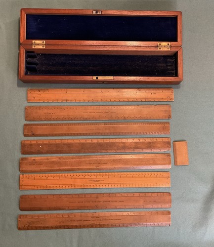 Antique engine divide rulers - antique,