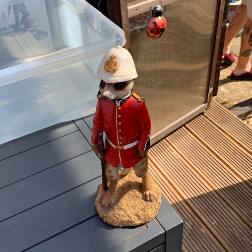 Meerkat figurine soldier - meerkat,