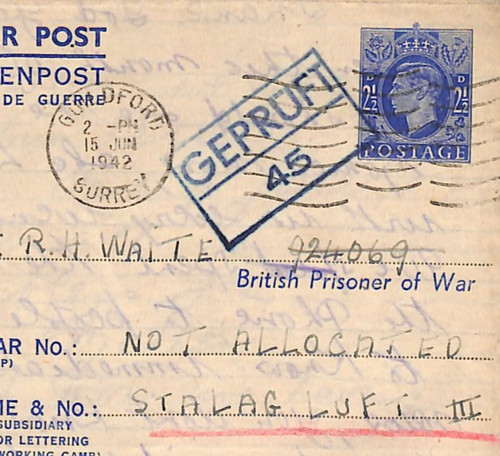 Ww2 pow mail cover - ww2,