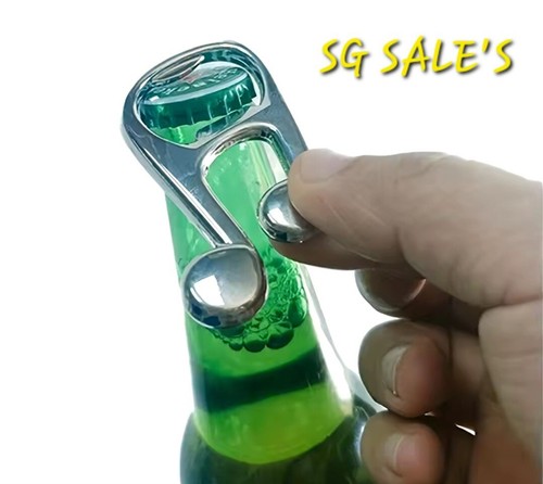 Music note chrome - metal, bottle