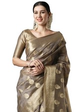 Women organza ethnic motif - ethnic,