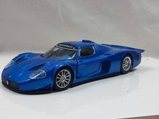 MotorMax 1/24 scale MASERATI MC12 Corsa Blue Model Super Car Damaged 