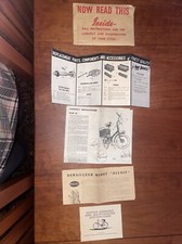 Vintage NOS RALEIGH Assembly Instructions for the RSW 16 Folding Bicycle.  (NJ)