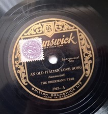 10" 78RPM THE HEERMANN TRIO -
