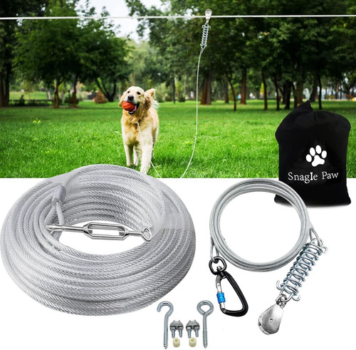 Dog runner trolley system for - trolley,