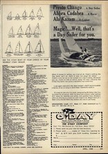 1968 PAPER AD O'Day Boat