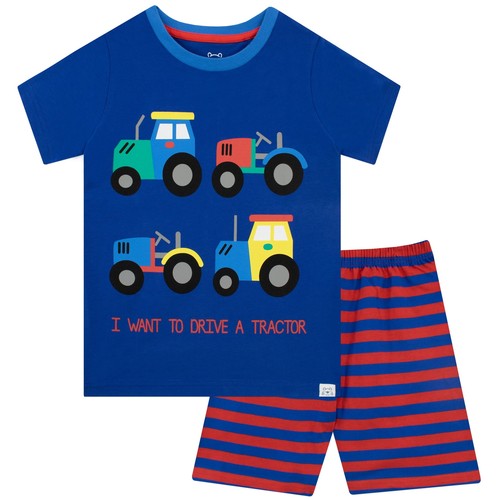 Tractor short pyjamas - tractor, kids