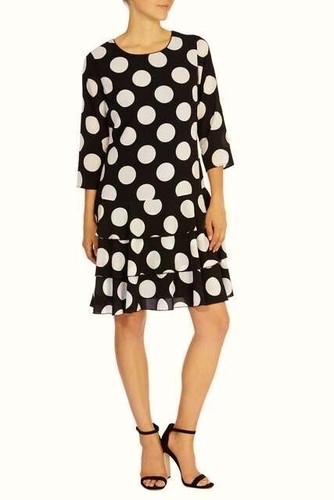 Coast kelis black white - white, polka