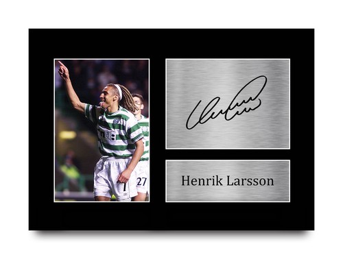 Henrik larsson celtic - celtic, signed