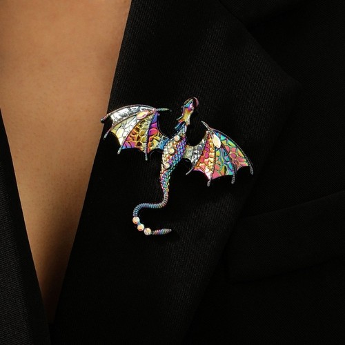 Dragon brooch pin - brooch,