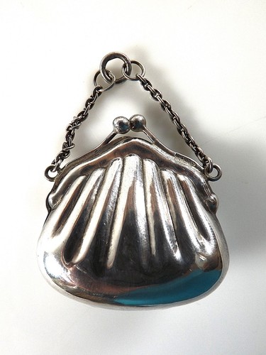 Small silver purse hallmarked - small,