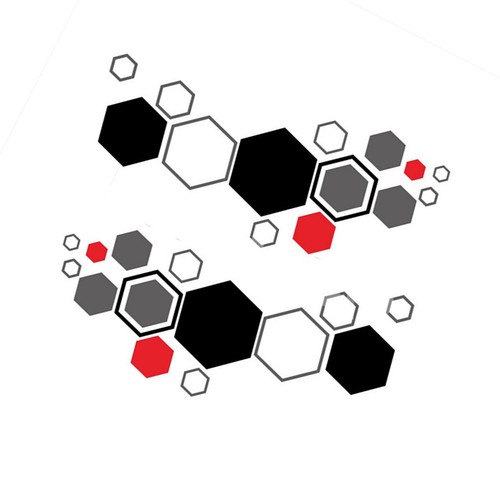 Hexagon honeycomb stickers car - hexagon,