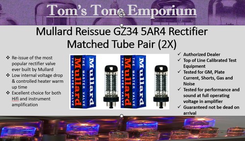Mullard reissue gz34 5ar4 - mullard,