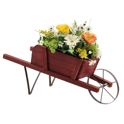Costway wooden wagon planter - costway,