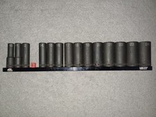 14-PC. 3/8" Drive Metric Deep Impact Socket Set - 6-PT SXDPM156BRPT