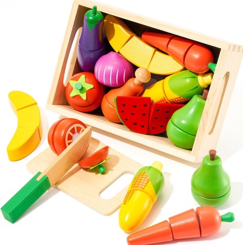 Wooden kitchen cutting - wooden, play
