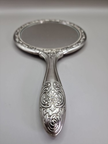 Art deco pewter hand - pewter, mirror