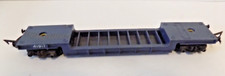 R.118 BLUE BOGIE WELL WAGON No.41917 OO GAUGE BY TRI-ANG OLD STYLE COUPLINGS