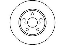 REAR BRAKE DISC FOR TOYOTA
