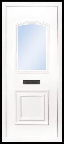 White upvc full door - upvc,