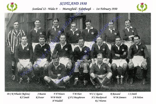 Scotland 1930 wales 1st - 1930, (v