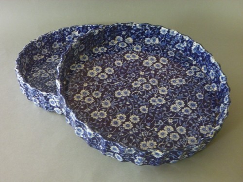 Burleigh blue calico - calico, quiche