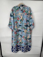 Zara Floral Satin Bird Kimono