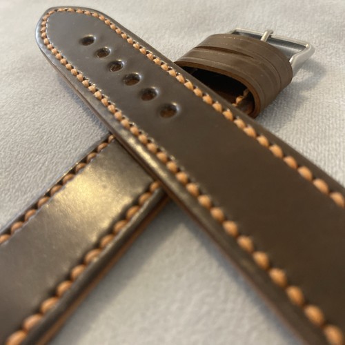 Horween shell cordovan watch - shell,