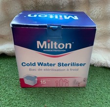Milton Cold Water Steriliser for 6 bottles - White