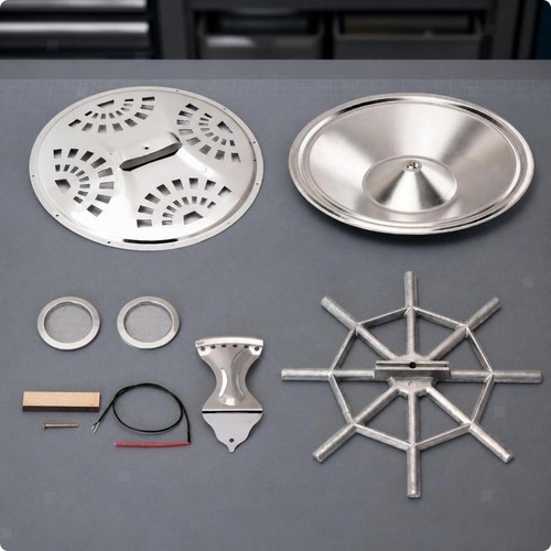 Resonator guitar tailpiece kit - resonator,