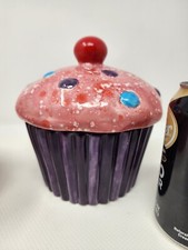 Vintage Ceramic Cupcake Cookie
