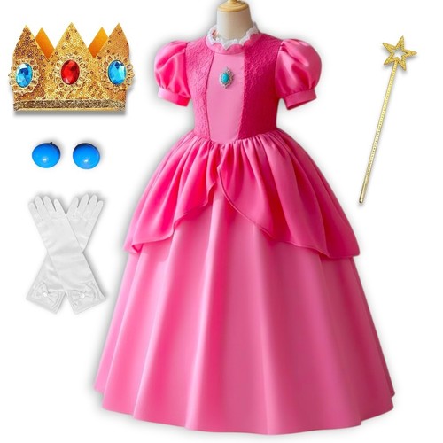 Princess peach dress girls - princess,