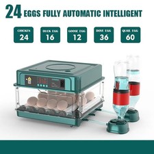 Incubators for Hatching Eggs 24 Egg Incubator Automatic Turning Duck Chicken Egg