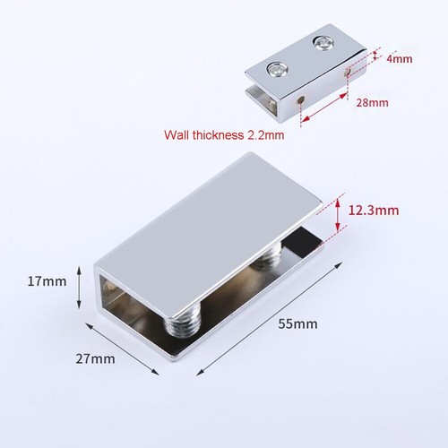 Glass clip small shelf fixing - small,