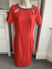 COAST DRESS Size 8 Red Fitted