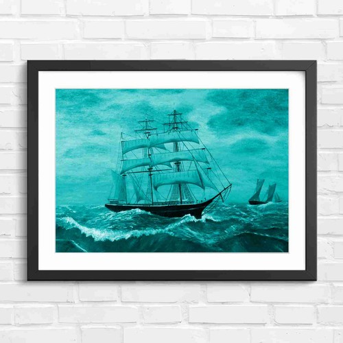 Vintage sailing ship - sailing,