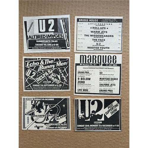 Small gig adverts - u2,