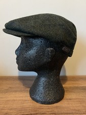 BARBOUR GREEN WOOL TWEED FLAT