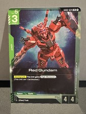 GUNDAM TCG - Red Gundam Rare GD02-024 HOLO FOIL ENG DUAL IMPACT