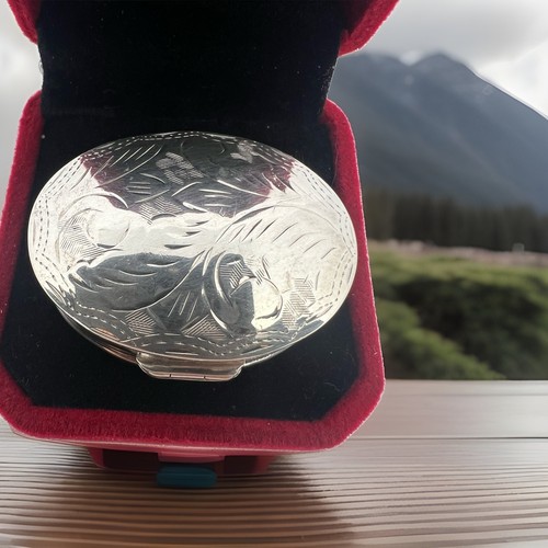 Engraved pill box trinket - trinket,