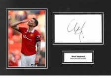 Wout Weghorst Signed 12x8