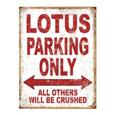 LOTUS parking sign metal car