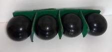 Henselite Super Grip Lawn Bowls Set Size 4 15/16 1971 RW Hensell Australia
