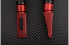 Red-Black Pair of Front Foot Rests 77mm DUCATI MONSTER 1200 M1200 2017-2020