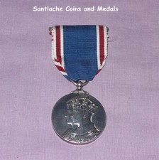 1937 OFFICIAL KING GEORGE VI CORONATION MEDAL IN SILVER - Full Size Original